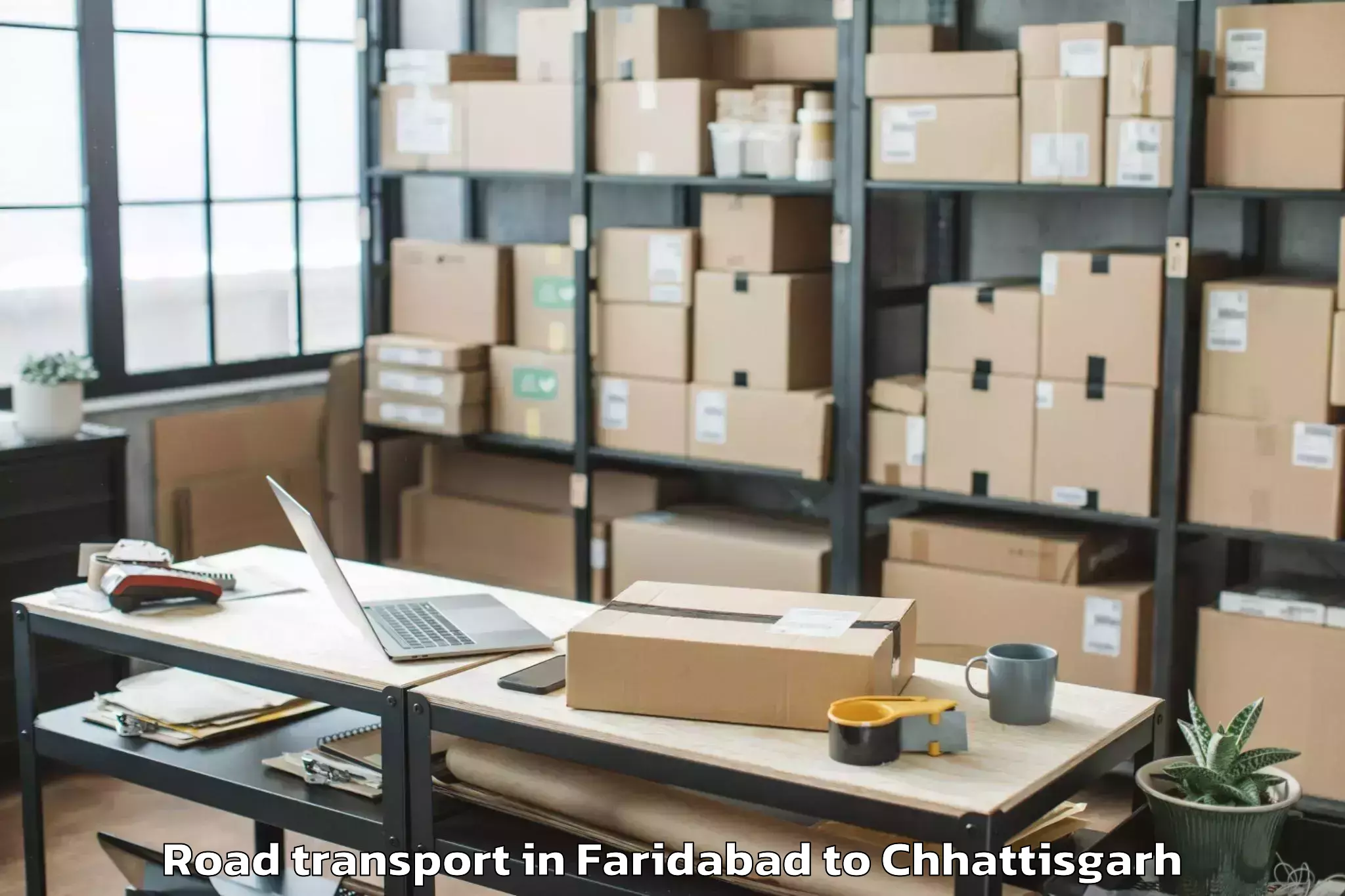 Book Faridabad to Ramanuj Ganj Road Transport Online